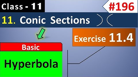 Ex 11.4 Class 11 (Basics of Hyperbola) || Conic Sections Class 11 || Ch 11 Maths Class 11
