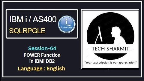 Power function in db2 sql  | SQLRPGLE | ibmi training | sqlrpgle as400 | db2 | db2 view