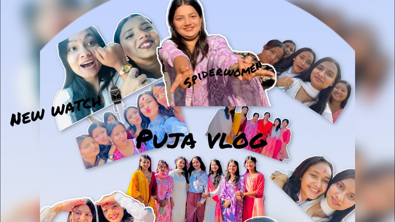 First Vlog With My Friends On Puja - YouTube