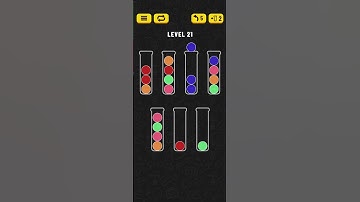 Ball Sort - Color Puzzle Game - Level 21 - Walkthrough SOLVED by RobotPlayer AI!!!