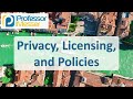 Privacy, Licensing, and Policies - CompTIA A+ 220-1102 - 4.6