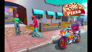 Hot Pizza Delivery Bike Boy Racing Game | Bike Pizza Delivery Freestyle game | Bike Games screenshot 5