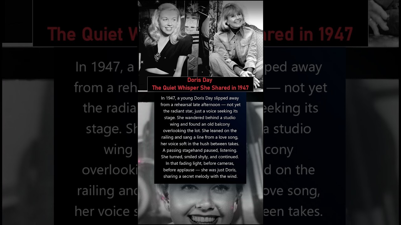 Doris Day — The Quiet Whisper She Shared in 1947