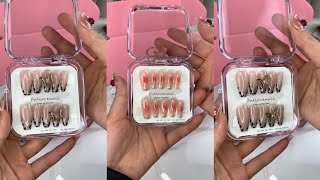 press on nails asmr packing orders