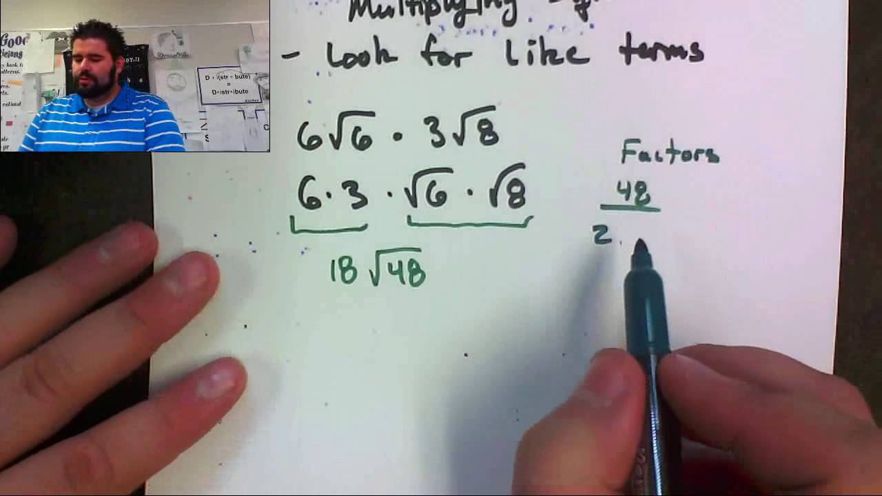 How to Multiply Square Roots Together - YouTube