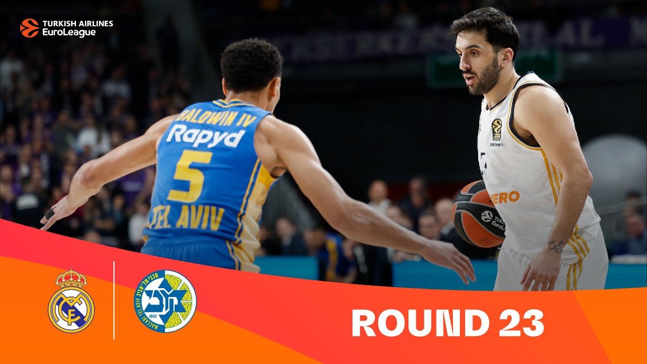 Real Madrid-Maccabi Playtika Tel Aviv | Round 24 Highlights | 2023-24 Turkish Airlines EuroLeague