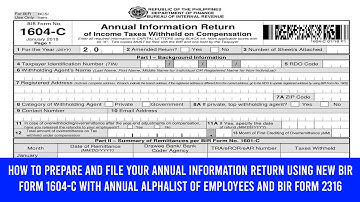 BIR Form 1604C-  Part 11 Summary 😊