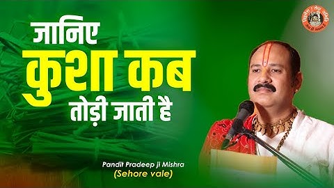 जानिए कुशा कब तोड़ी जाती है - Pujya #Pandit Pradeep Ji Mishra (Sehore Wale) #Katha2021