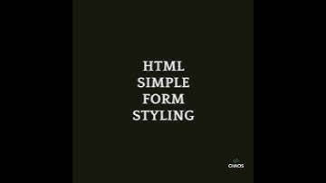 Stylish Contact Form in HTML & CSS | Quick Tutorial