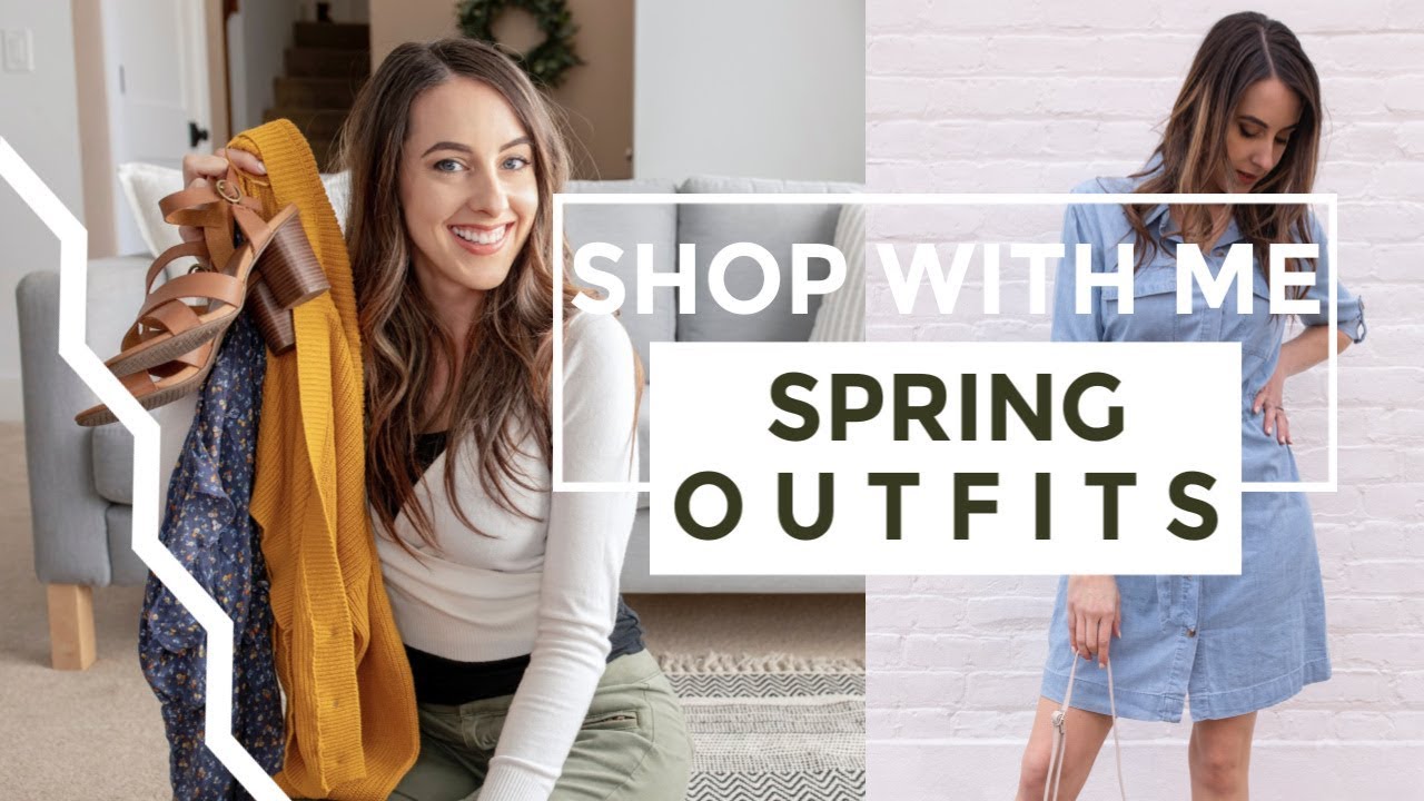 SPRING OUTFIT IDEAS | JCPenney Haul + SHOP WITH ME - YouTube