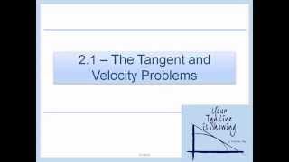 2.1 - The Tangent and Velocity Problems