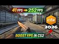Best CS2 FPS Boost &amp; Settings Fix for VERY Low End PC (Huge FPS Increase)