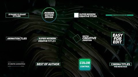 Titles Pack Premiere Pro Templates