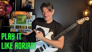 TUTORIAL - Wasted Years: How to play Adrian&#39;s Guitar Solo