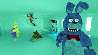 Freddy And Friends In The POOLROOMS! (GMOD FNAF - FNAF ADVENTURES EP25)