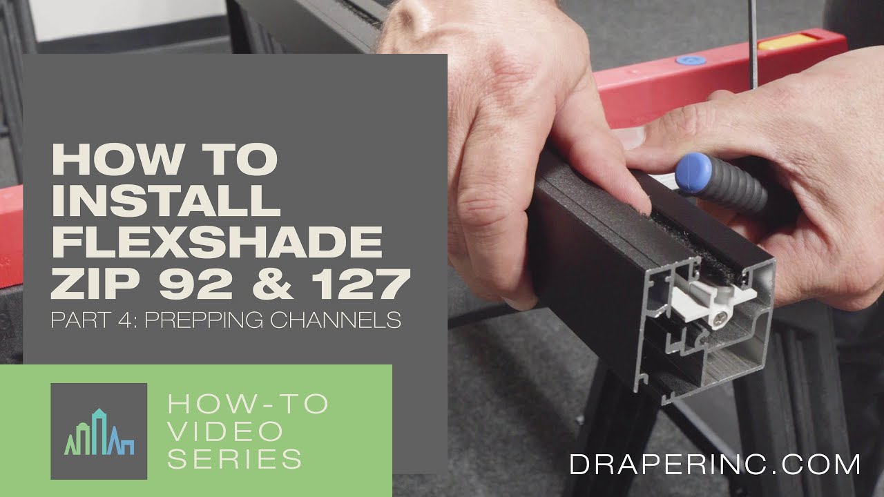クリスページ How-To-Video: Preparing the Side Channels for the FlexShade ZIP 92