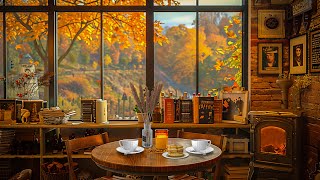 Autumn Day Cozy Coffee Shop☕ Smooth Jazz Music to Relax/Study/Work to #1