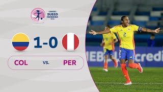 COLOMBIA vs. PERÚ [1-0] | RESUMEN | CONMEBOL SUB20 FEM | FASE FINAL