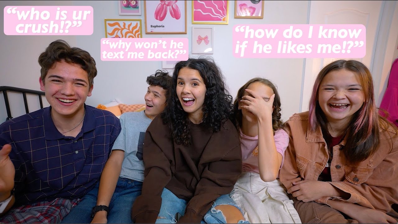 My LiTTLE SiSTERS Ask BOYS Questions GiRLS are TOO AFRAiD to ask!!