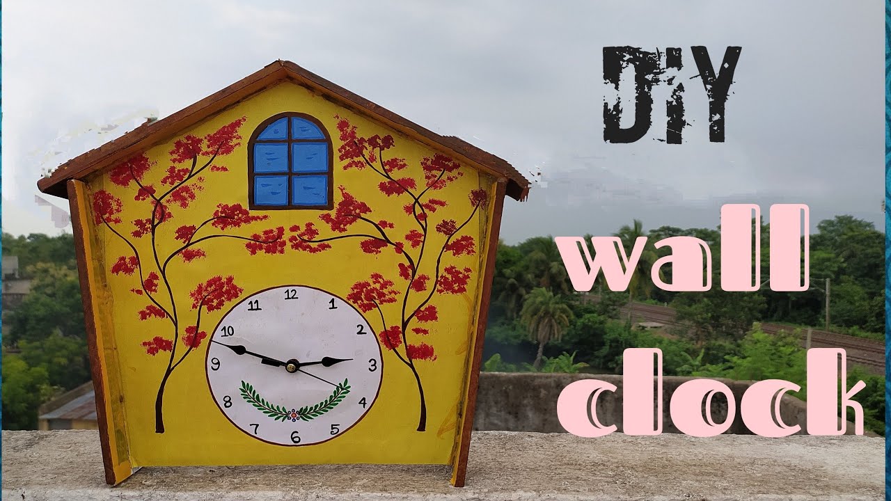 DIY How to make a wall clock at home how to make a wall clock for