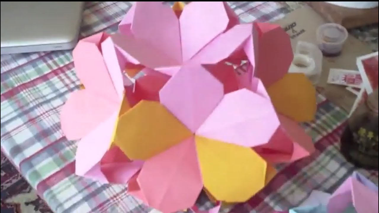 Plumeria Ball Origami YouTube