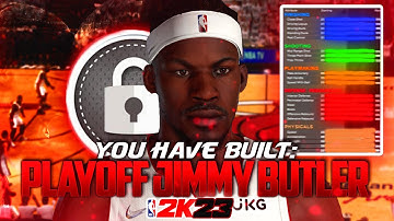 NBA 2K23 *PLAYOFF* JIMMY BUTLER BUILD | DYNAMIC POST-LOCKDOWN SHOT-CREATING SF BUILD W/ 85+ HANDLES
