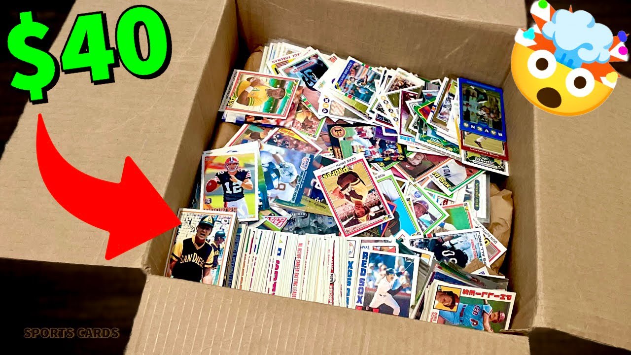 40 SPORTS CARDS BOX FROM ONLINE AUCTION…HUGE NFL RC PULL! YouTube