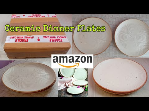 Amazon Ceramic Dinner Plates/10 Inch Dinner Plates/Stoneware Handmade