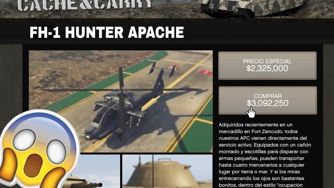 Fh 1 Hunter Apache Gta 5 Online Smugglers Run Dlc Youtube