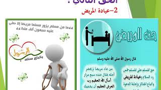 6درس الحديث حق المسلم على اخيه المسلم 1