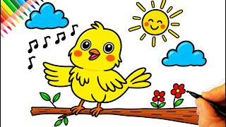Sevimli Civciv Çizimi Civciv Nasıl Çizilir? - How To Draw A Cute Chick