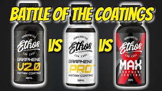 Ethos Ceramic Coatings: WHICH IS THE BEST? 3 Way Battle + Torture Test 