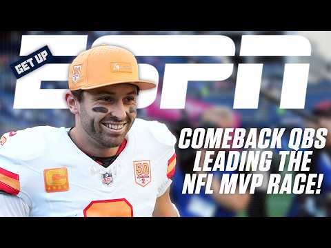 MVP RACE DEBATE 🏆🍿 Baker Mayfield, Daniel Jones & Sam Darnold make SURPRISING CASES | Get Up