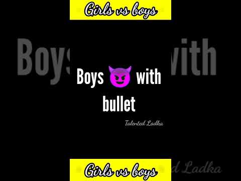 Girls driving bullet vs boys driving bullet 😈 | Girls vs Boys | #shorts #shortsfeed  #boysvsgirls