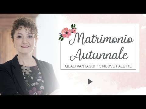 Video: Matrimonio D'autunno