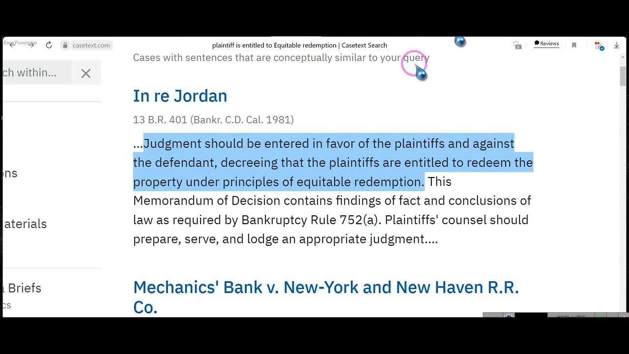 Foreclosure VIDEO 3 *******EQUITABLE RIGHT OF REDEMPTION******* 2021