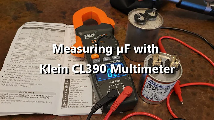 Klein CL390 Multimeter - reading microfarads