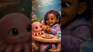 Sharing is caring 💜🍕But Inkie #FunnyKids #ToddlerMoments #BabyJasmine #JasmineLittleWaves #PizzaTime