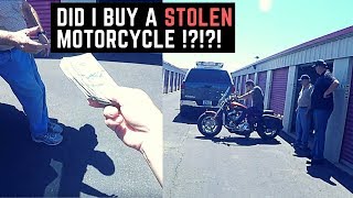 Is it Stolen? Buying Harley Sportster From a Storage Unit off Craigslist