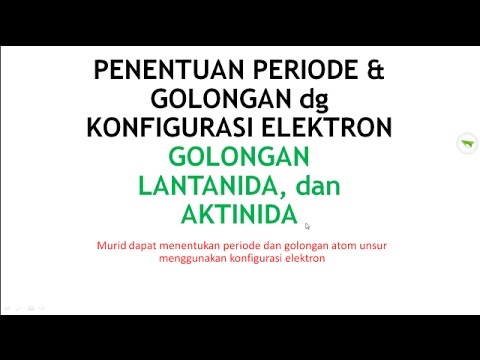 Penentuan Golongan Lantanida dan Aktinida