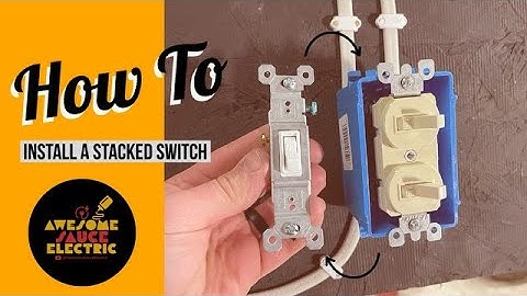 How to Install Stacked Switch to Separate Light and Fan in Bathroom