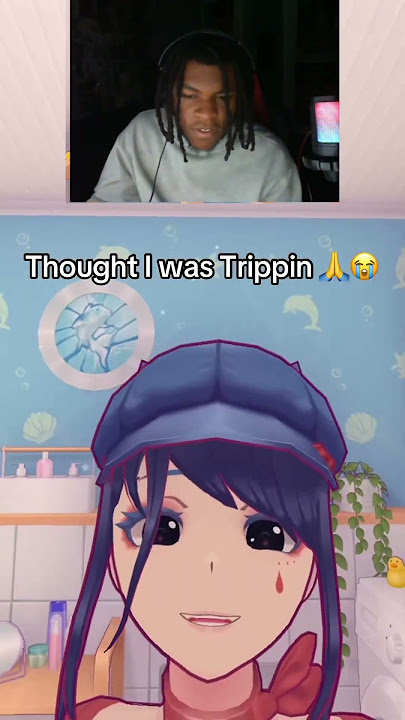 SHE CAN HEAR ME?! #gaming #miside #cappie #mita #funny #animegirl