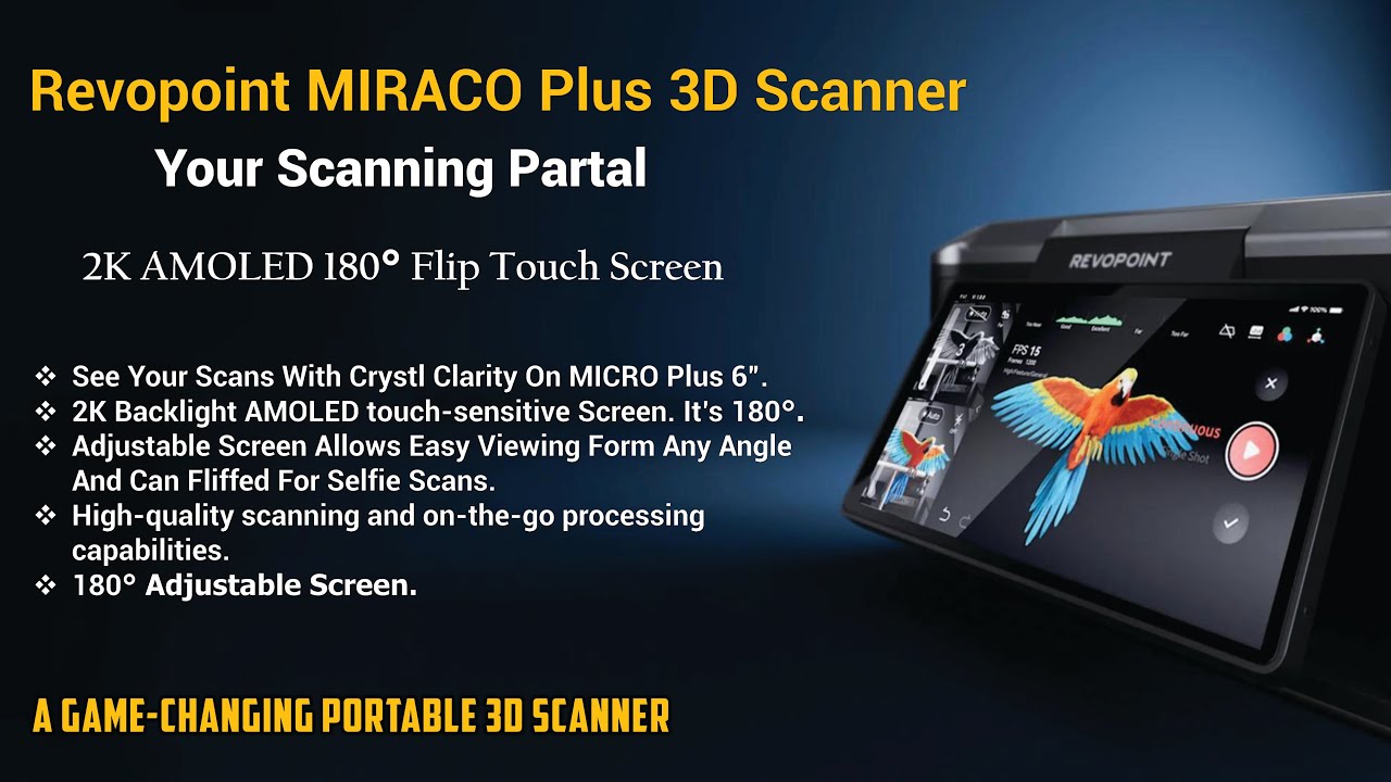 Revopoint MIRACO Plus 3D Scanner - YouTube