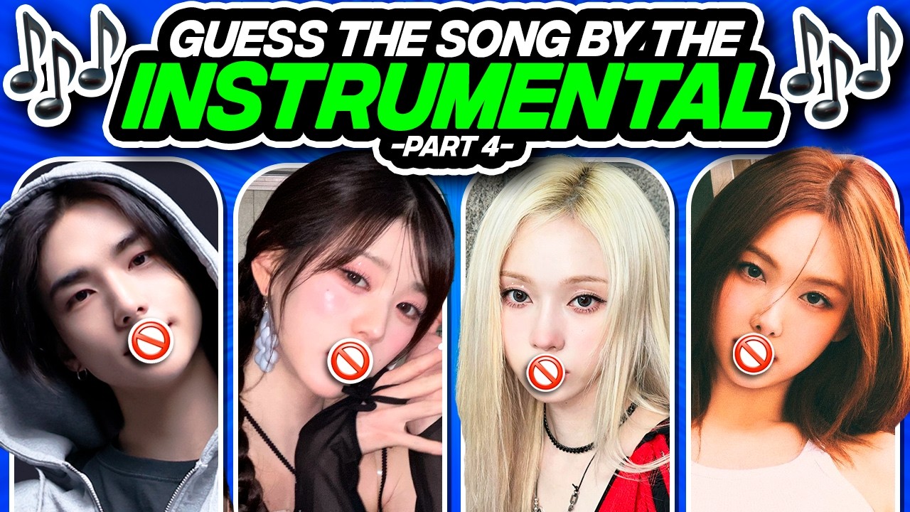 ✨GUESS THE KPOP SONG BY THE INSTRUMENTAL 🥁🎸#4 - FUN KPOP GAMES 2024