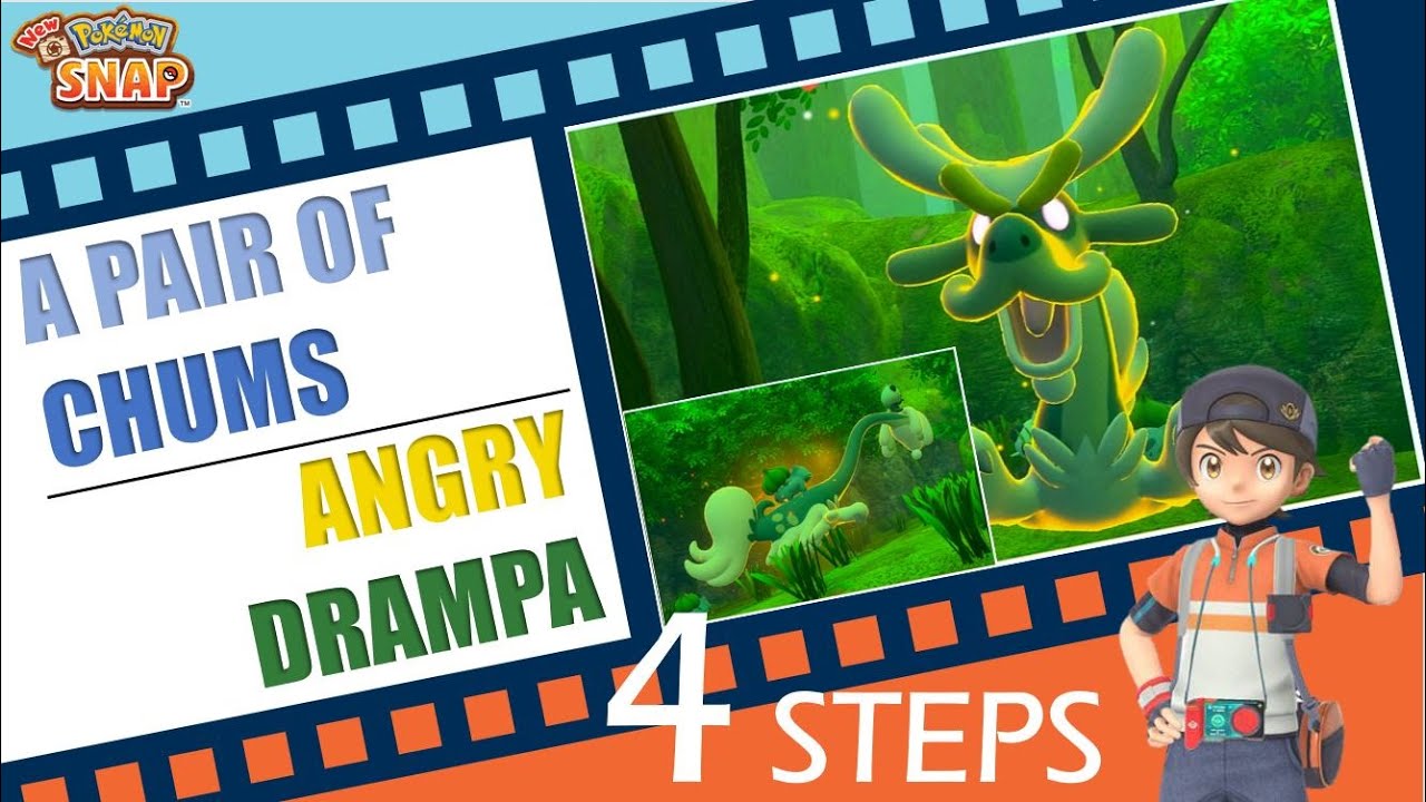 Pokemon Snap Lentalk Request - Angry Drampa with Bulbasaur and Pancham