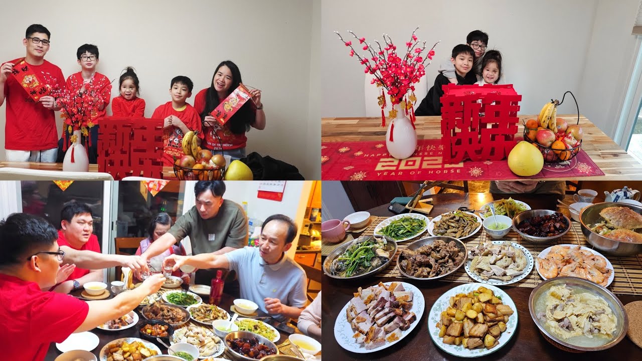Мама троих детей | Как китайцы празднуют Лунный Новый год | Год Лошади | Полный стол блюд