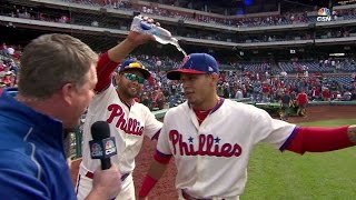 ATL@PHI: Hernandez talks about his go-ahead home run