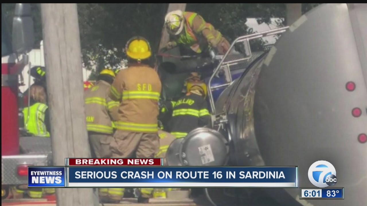 Serious crash in Sardinia