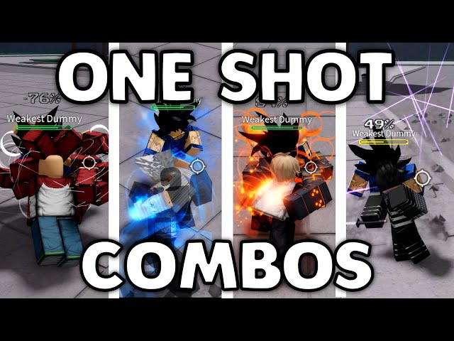 ONE SHOT COMBOS FOR EVERY CHARACTER in The Strongest Battlegrounds! class=