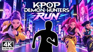 4K Immersive Interactive Warm Up丨K-POP DEMON HUNTERS RUN丨Easy Daily Fitness Routine #5 | Burn~100Cal